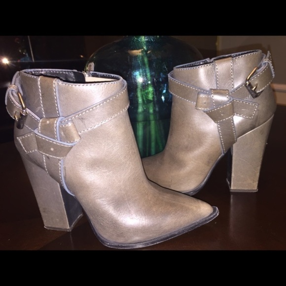 THAKOON POINTED-TOE ANKLE BOOTS - Picture 1 of 4